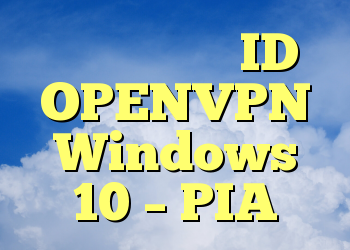 بسته بندی بد ID OPENVPN Windows 10 – PIA