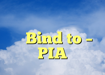 نحوه تعیین رابط شبکه به Bind to – PIA