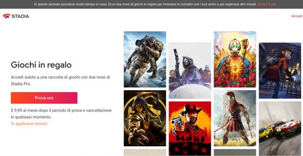Google Stadia Pro به مدت دو ماه رایگان است